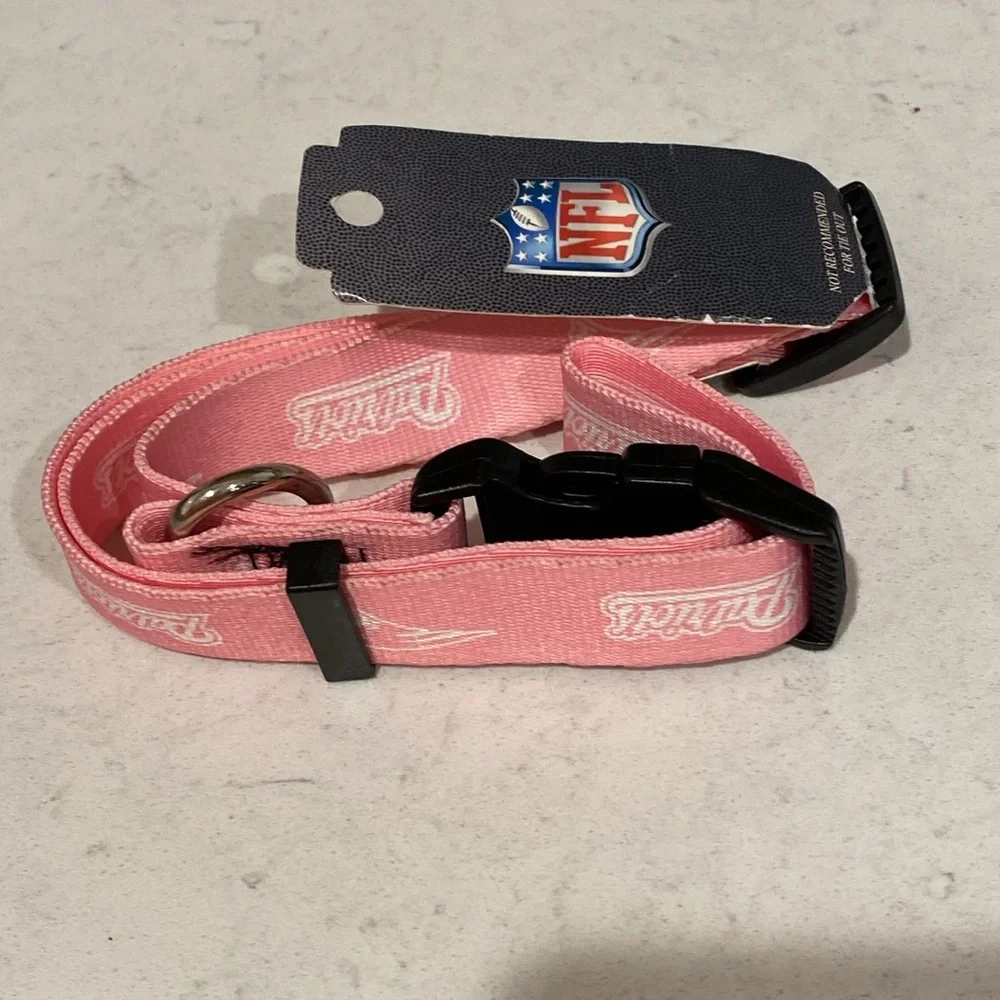 Hunter MFG‎ New England Patriots Pink Dog Collar, L